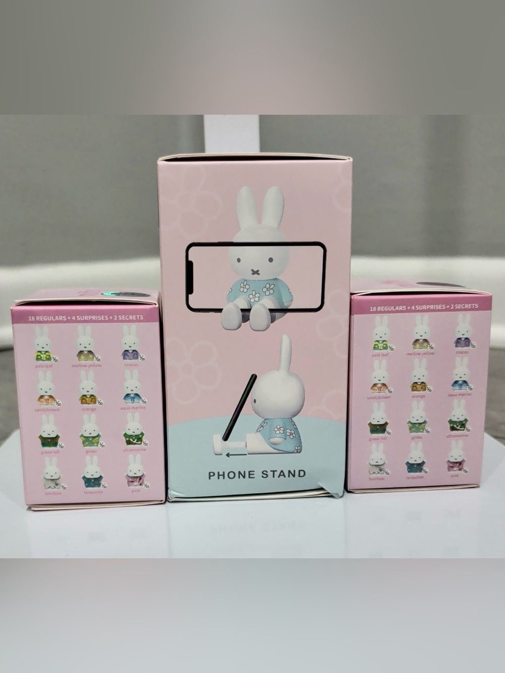 Miffy Blind Box Phone Holder- w/ 2 Miffy Figures Authentic Collectible - Picture 2 of 3